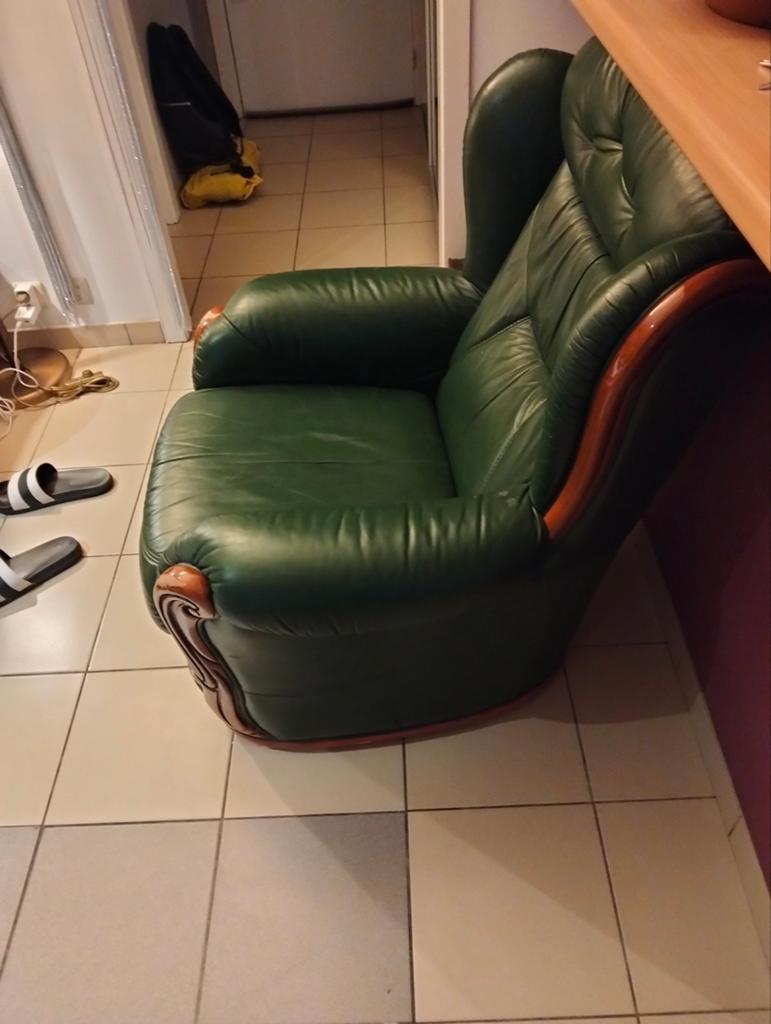 2 photos en cuir, Cuir