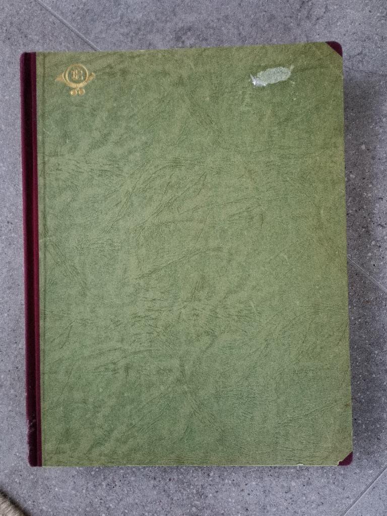 groen vintage postzegelalbum - 24 witte pagina's (leeg), Postzegels en Munten, Verzenden, Verzamelalbum