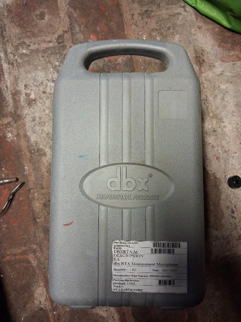 Dbx rta-m micro, TV, Hi-fi & Vidéo, Appareils professionnels, Comme neuf, Audio, Enlèvement