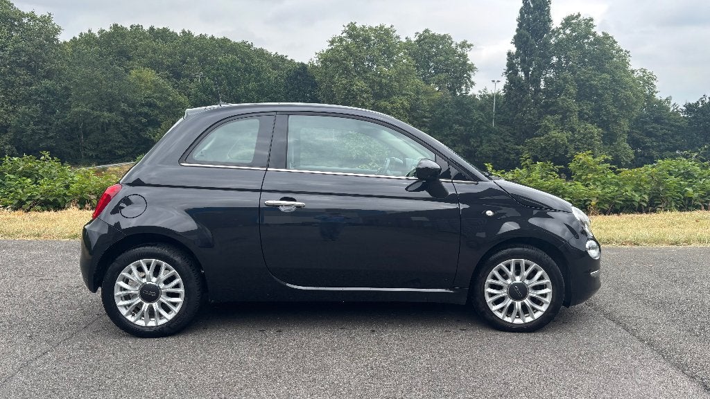 Zwarte Fiat 500, Auto's, Fiat, Automaat, 4 zetels, 4 cilinders, Zwart