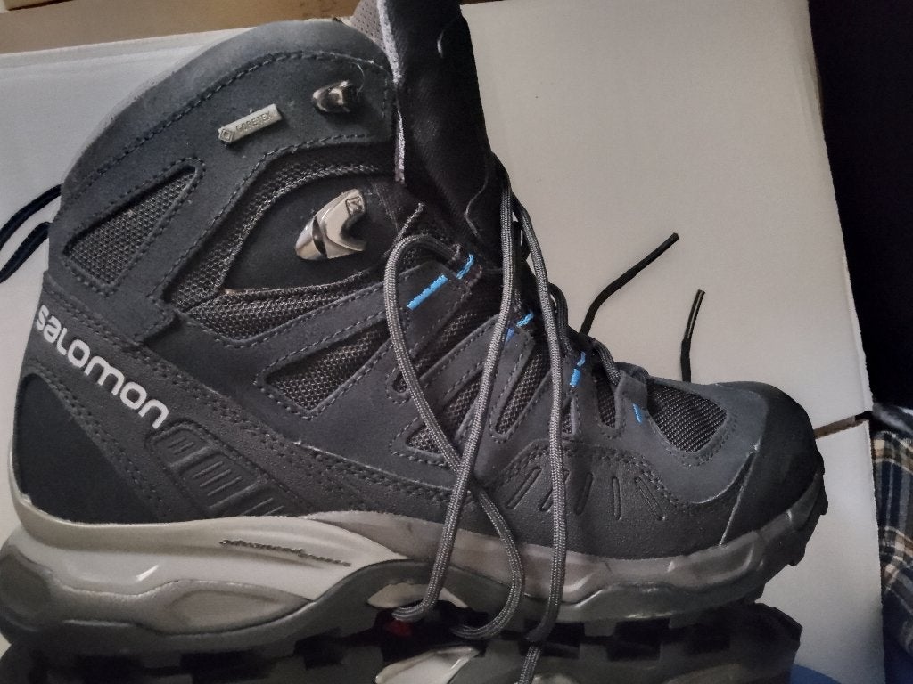 new salomon 43 1/3 contagrip goretex ortholite wandelschoen, Kleding | Heren, Schoenen, Verzenden, Zwart, Nieuw, Wandelschoenen