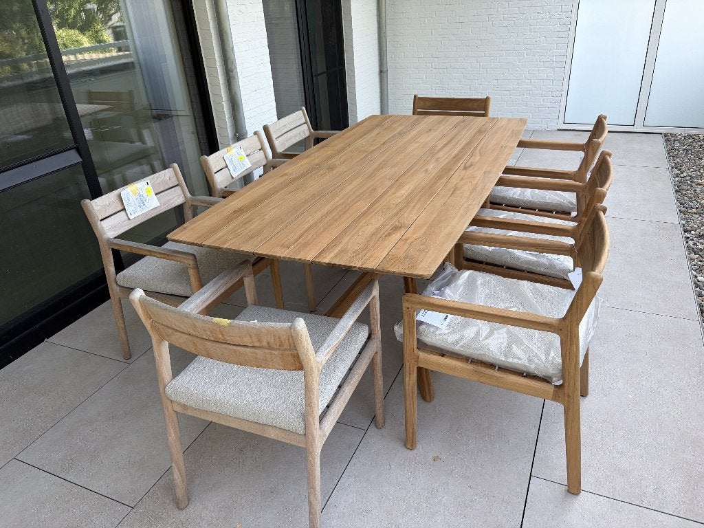 Tuintafel Ethnicraft - Mikado, Tuin en Terras, Tuintafels, Ophalen, Zo goed als nieuw, Rechthoekig, Teakhout