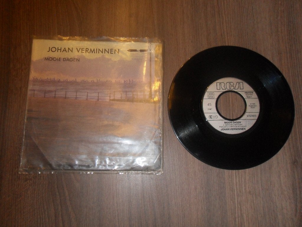 Johan Verminnen - Mooie dagen, Ophalen of Verzenden, Gebruikt, 7 inch, Levenslied of Smartlap