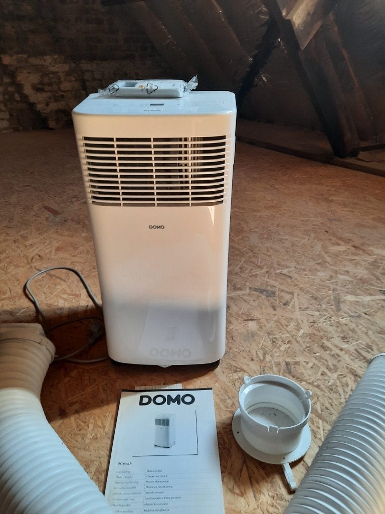 Mobiele airco, Ophalen, Gebruikt, Mobiele airco, Afstandsbediening