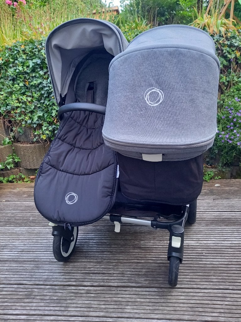 Bugaboo Donkey twin complete set, Kinderen en Baby's, Kinderwagens en Combinaties, Gebruikt, Bugaboo, Duowagen, Ophalen