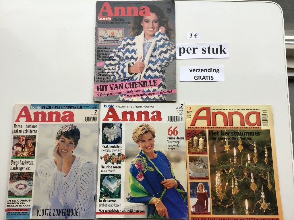 4 livres à tricoter « Anna » à 3€ et avec livraison gratuite, Hobby & Loisirs créatifs, Enlèvement ou Envoi, Comme neuf