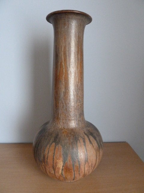 Keramiek/aardewerk vaas Edgard Aubry (Bouffioulx) 63cm! 8kg, Enlèvement