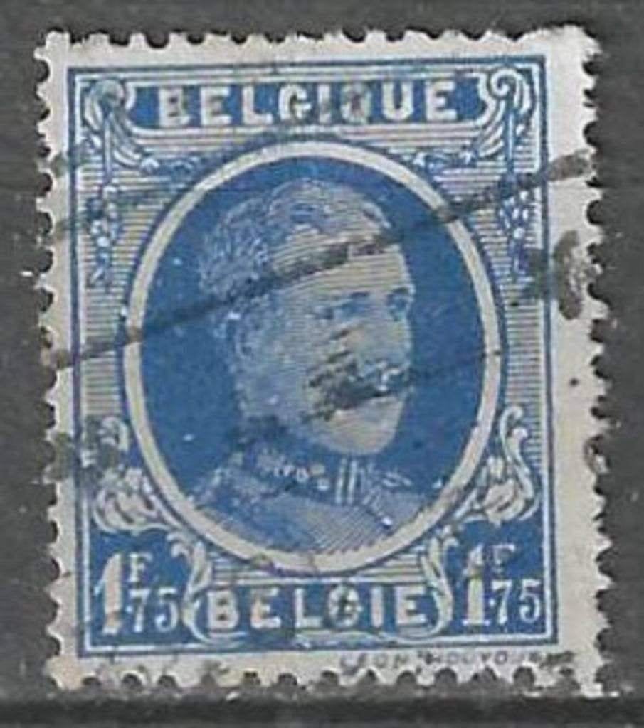 Belgique 1927/1928 - Yvert/OBP 257 - Roi Albert I. (ST), Envoi, Affranchi, Oblitéré, Maison royale