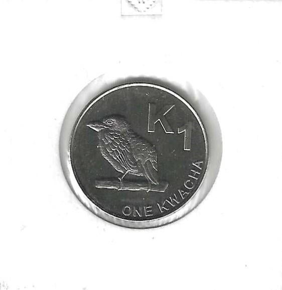 Zambia, 1 Kwacha 2012., Postzegels en Munten, Munten | Afrika, Ophalen of Verzenden, Zambia, Losse munt