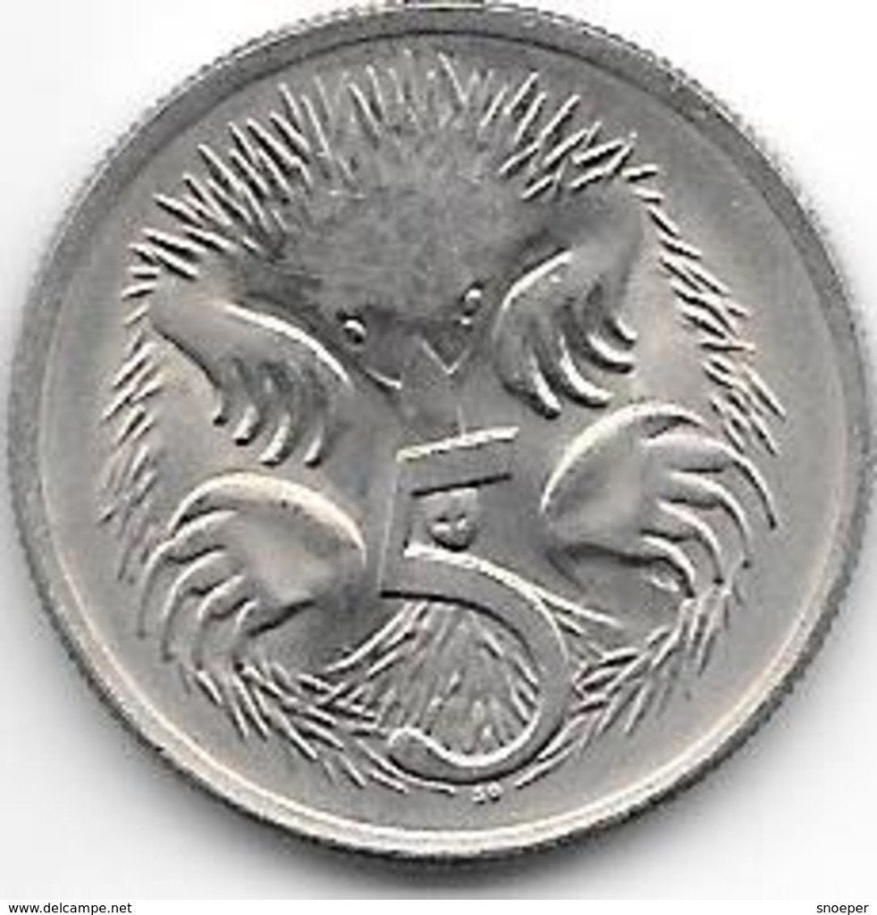 australia 5 cents 1980 km 64 unc !!, Timbres & Monnaies, Monnaies | Amérique, Envoi, Amérique du Sud, Monnaie en vrac