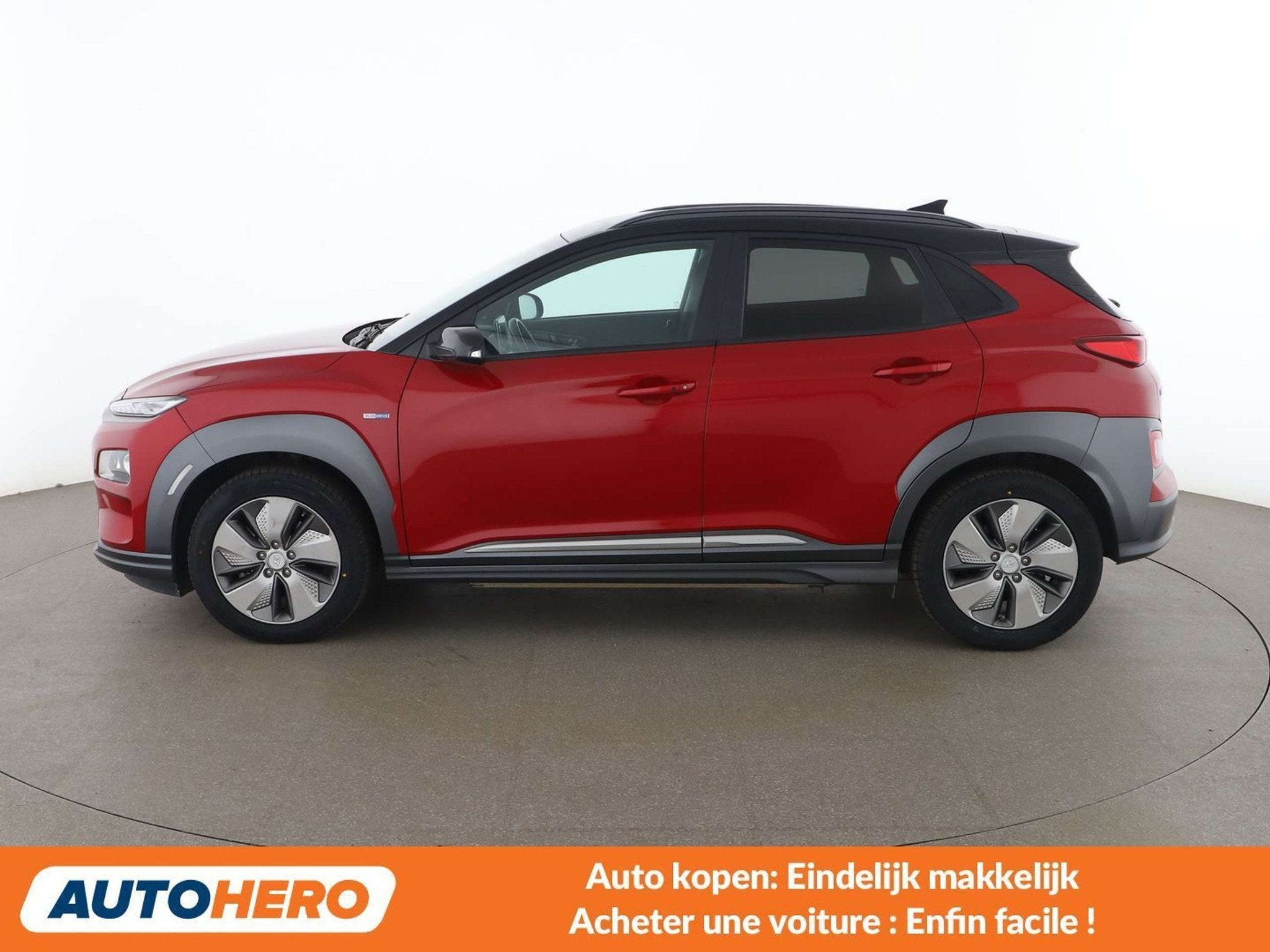 Hyundai KONA Electric drive 150 kW Executive 2WD (bj 2019), Auto's, Gebruikt, Zwart, Leder, Elektrisch