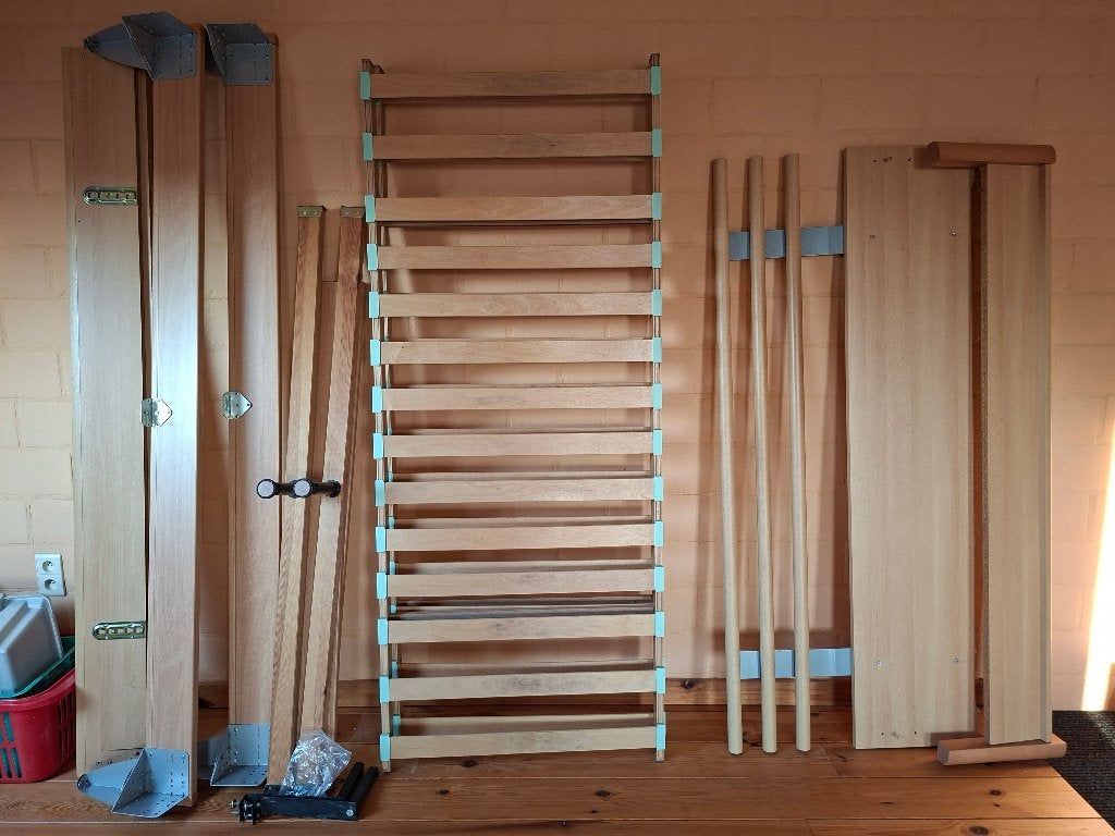 2-persoonsbed, Ophalen, Gebruikt, Beige, Tweepersoons