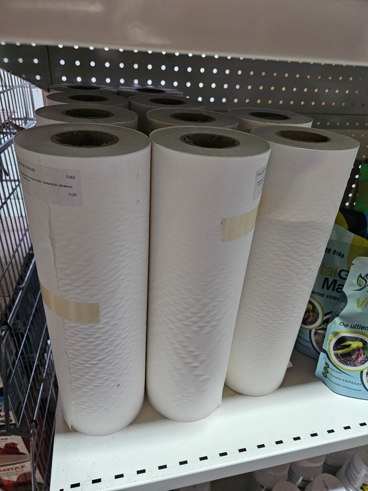 Rouleau de papier fin imperméable blanc - 35 cm - 100 m - Mo, Animaux & Accessoires, Oiseaux | Accessoires, Enlèvement