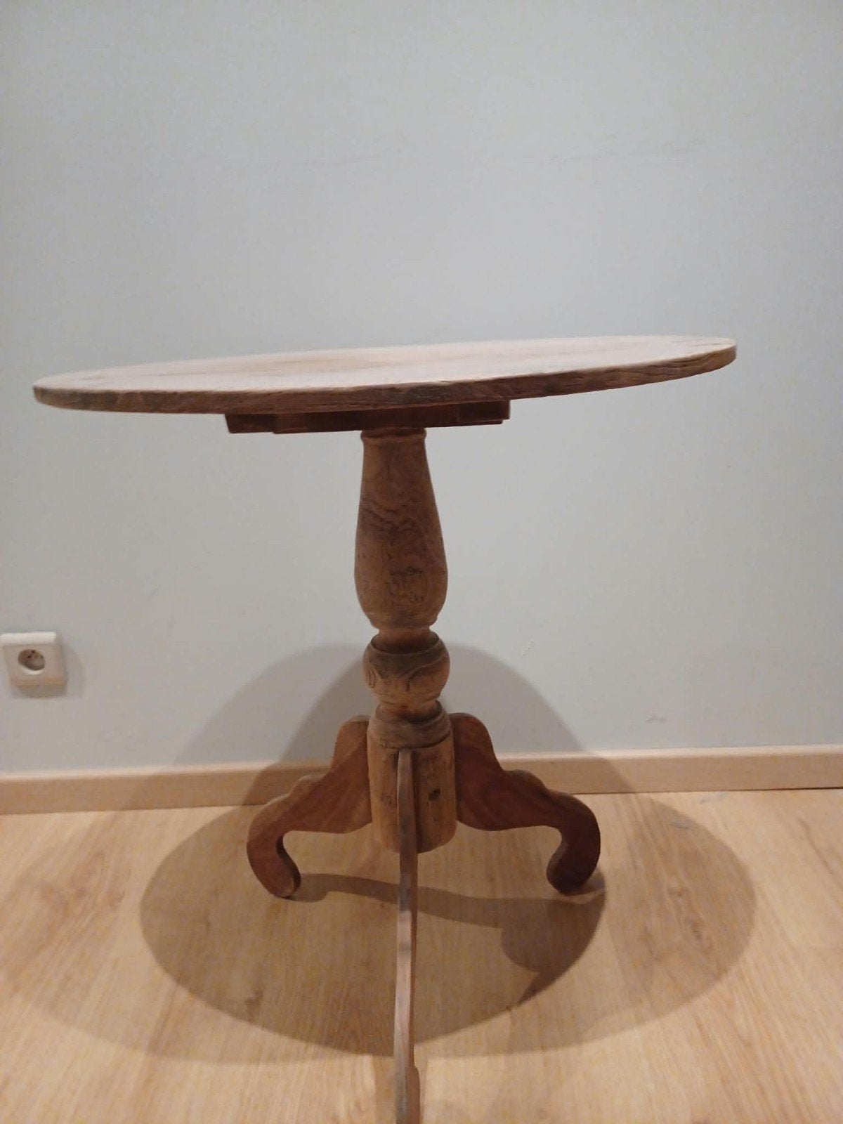 oude teak wijntafel bijzettafel, Ophalen