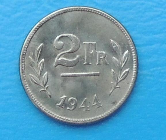 1944 2 francs Libération, Timbres & Monnaies, Monnaies | Belgique, Envoi, Métal, Monnaie en vrac