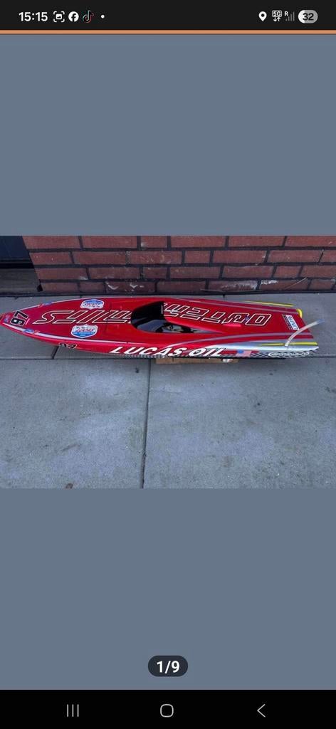 Rc speed boot outerlimits lucas oil 90 cm., Hobby en Vrije tijd, Ophalen