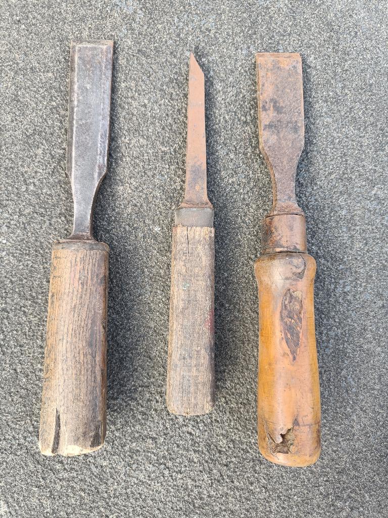 3 vintage beitels, Ophalen