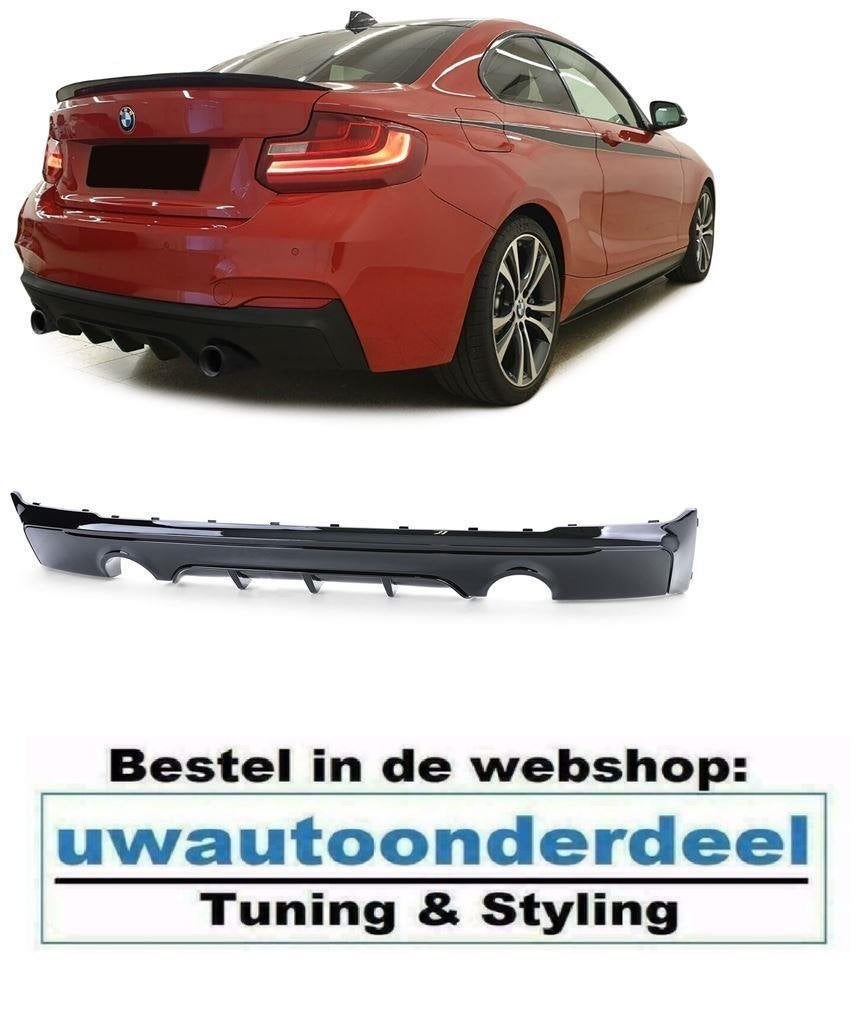 Diffuser Glans Zwart Vioor Bmw 2 serie F22 F23 M Pakket, Envoi