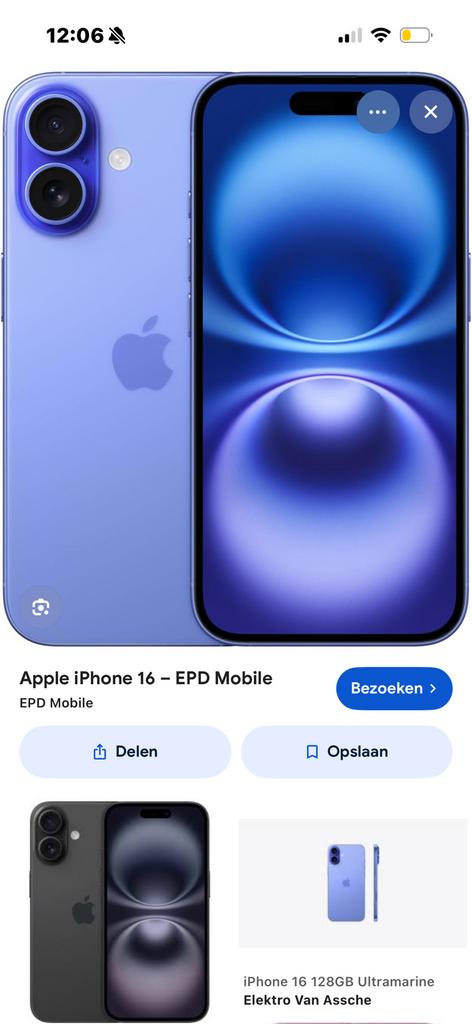 Iphone 16 ALLEEN RUILEN☺️, Ophalen of Verzenden, Zo goed als nieuw, IPhone 16
