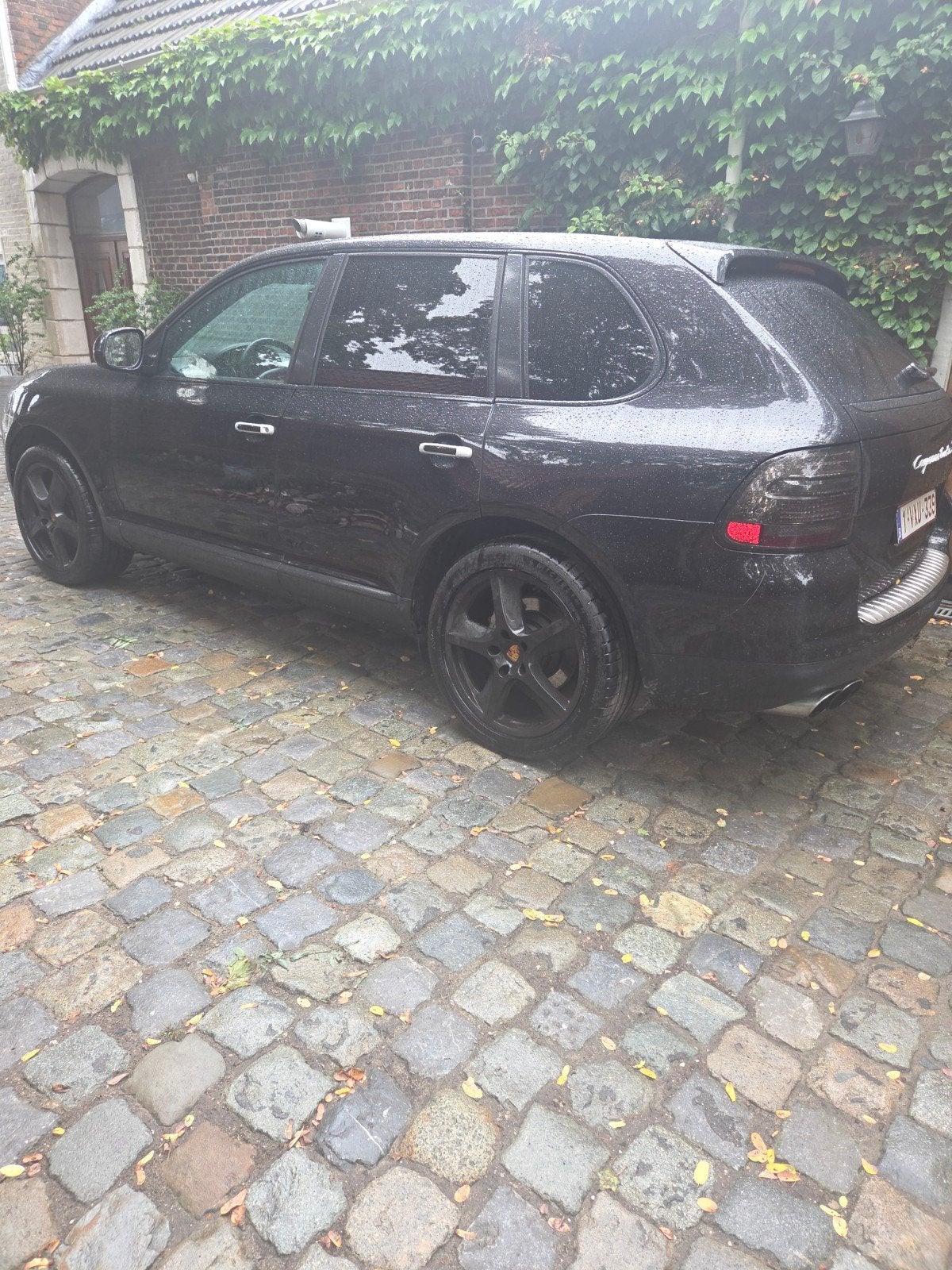 Porsche Cayenne S 4.5 V8 (2004) – Lichte  Vracht –, Auto's, Cayenne, Zwart, Leder, Handgeschakeld
