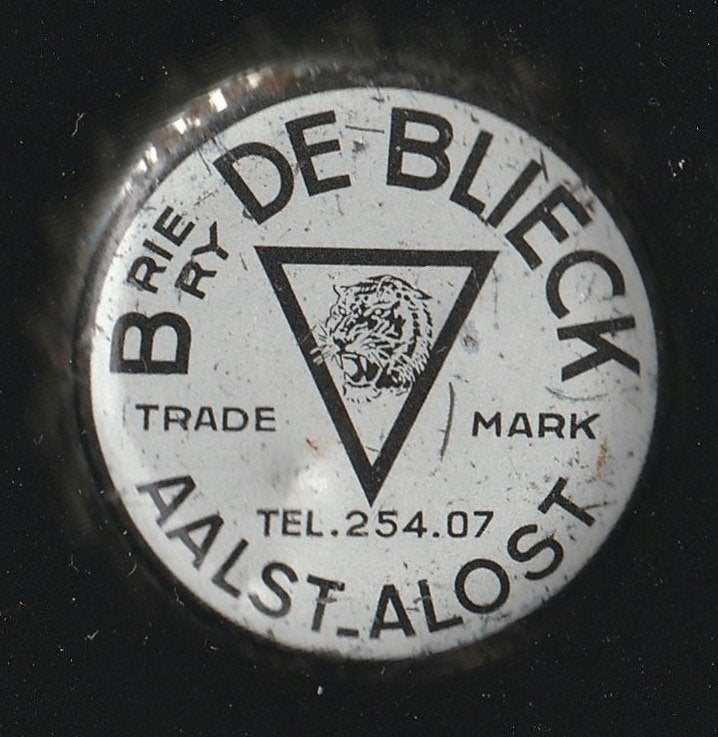 Oude bier kroonkurk De Blieck Aalst met kurk, Ophalen of Verzenden, Zo goed als nieuw, Overige typen