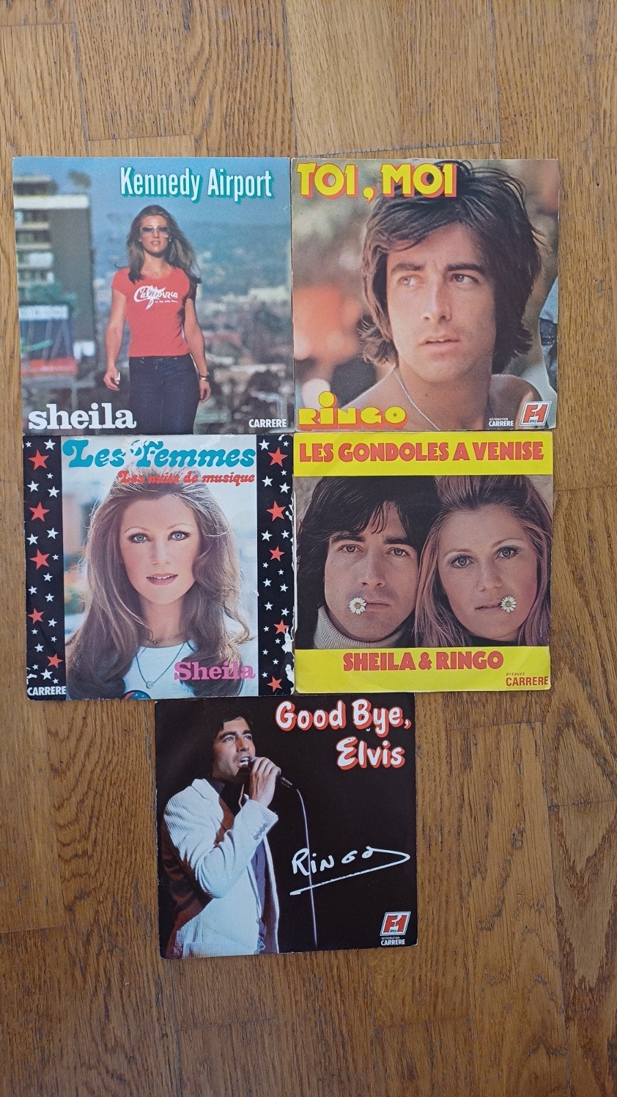Vinyles 45t Sheila Ringo. Lot de 5., Enlèvement ou Envoi