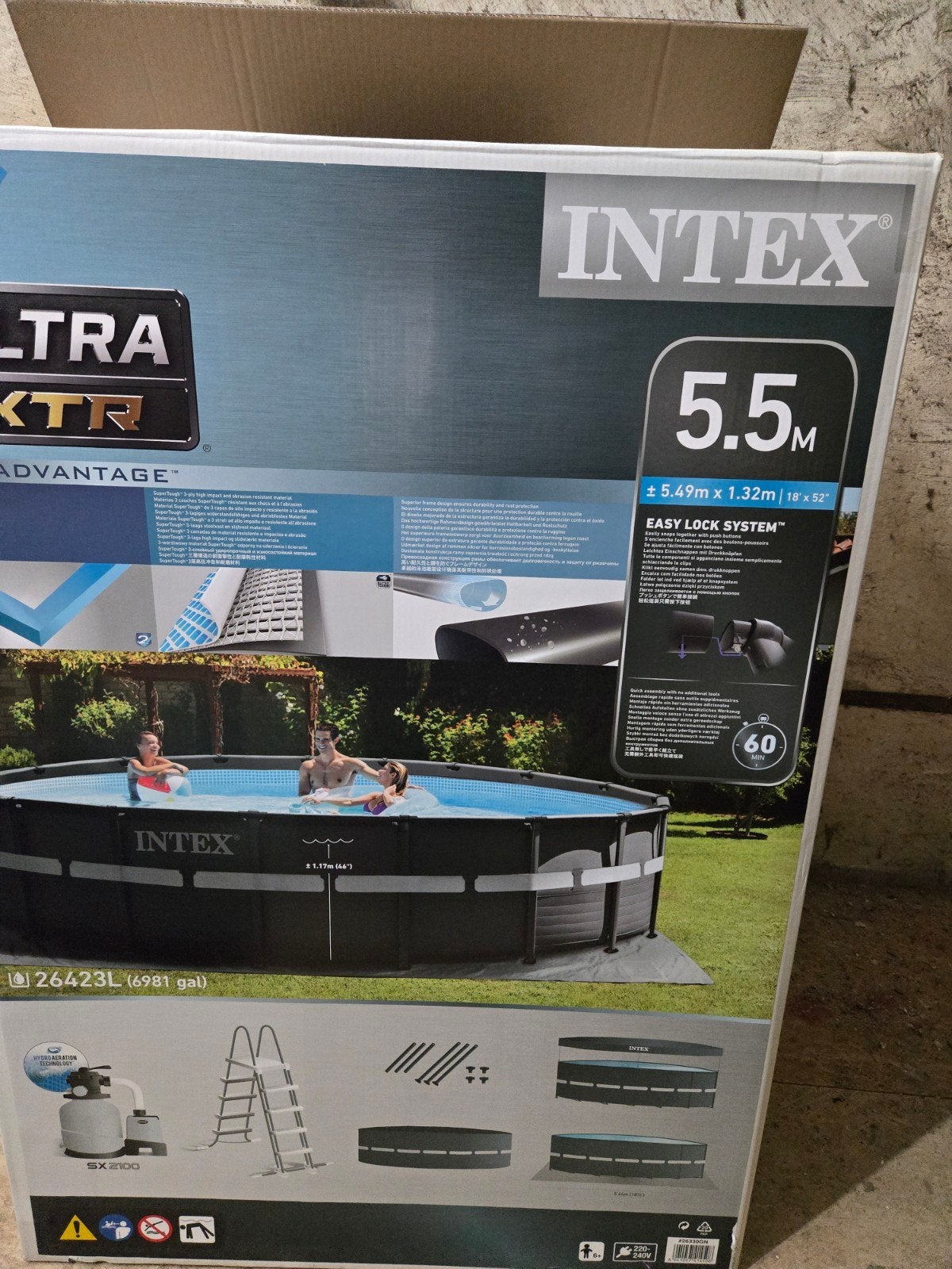 intex zwembad 5,49meter, Enlèvement, Rond