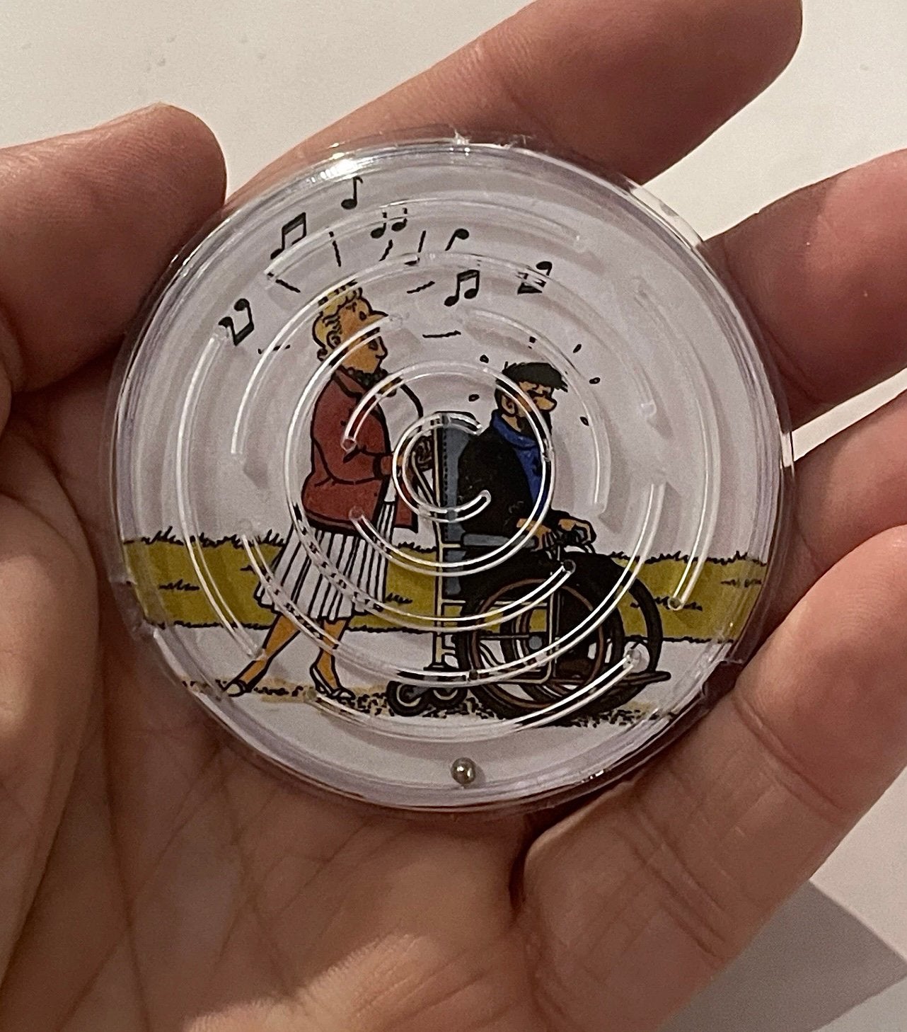 Tintin Kuifje : jeu de patience d'adresse labyrinthe (021), Envoi, Tintin, Comme neuf, Autres types