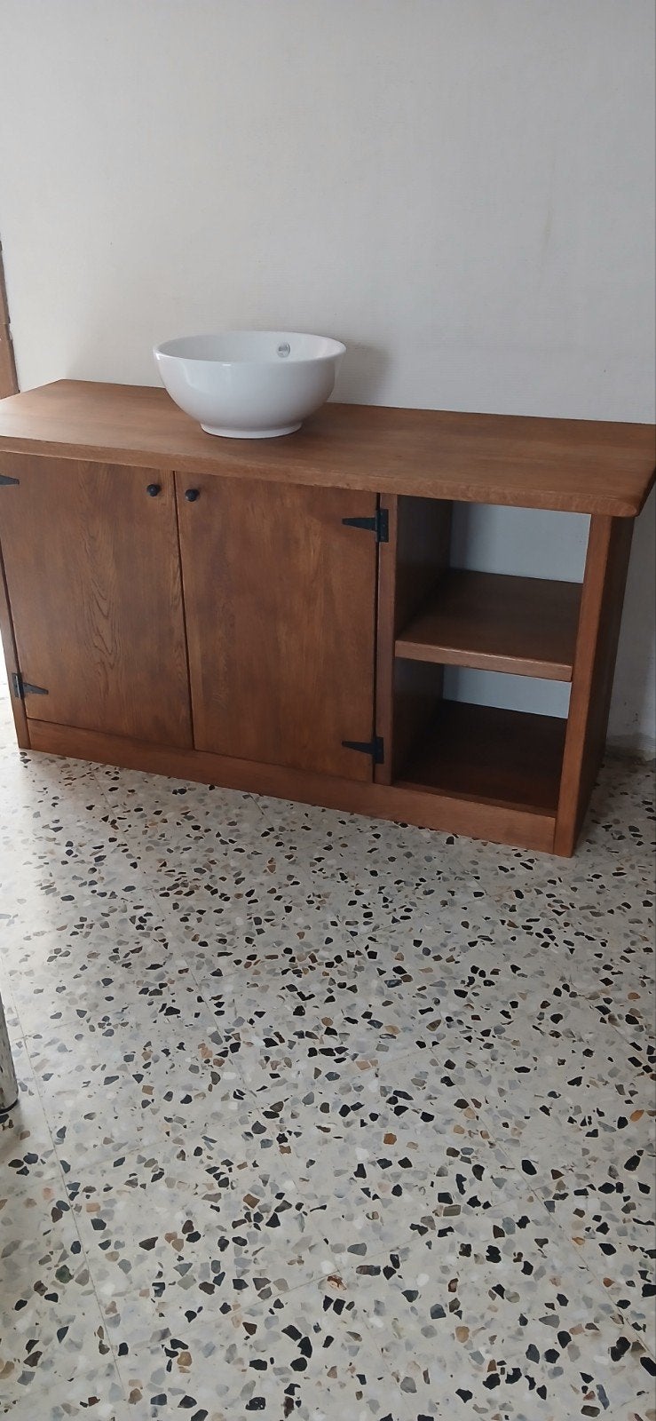 Nieuwe badmeubel in massief eik, Ophalen
