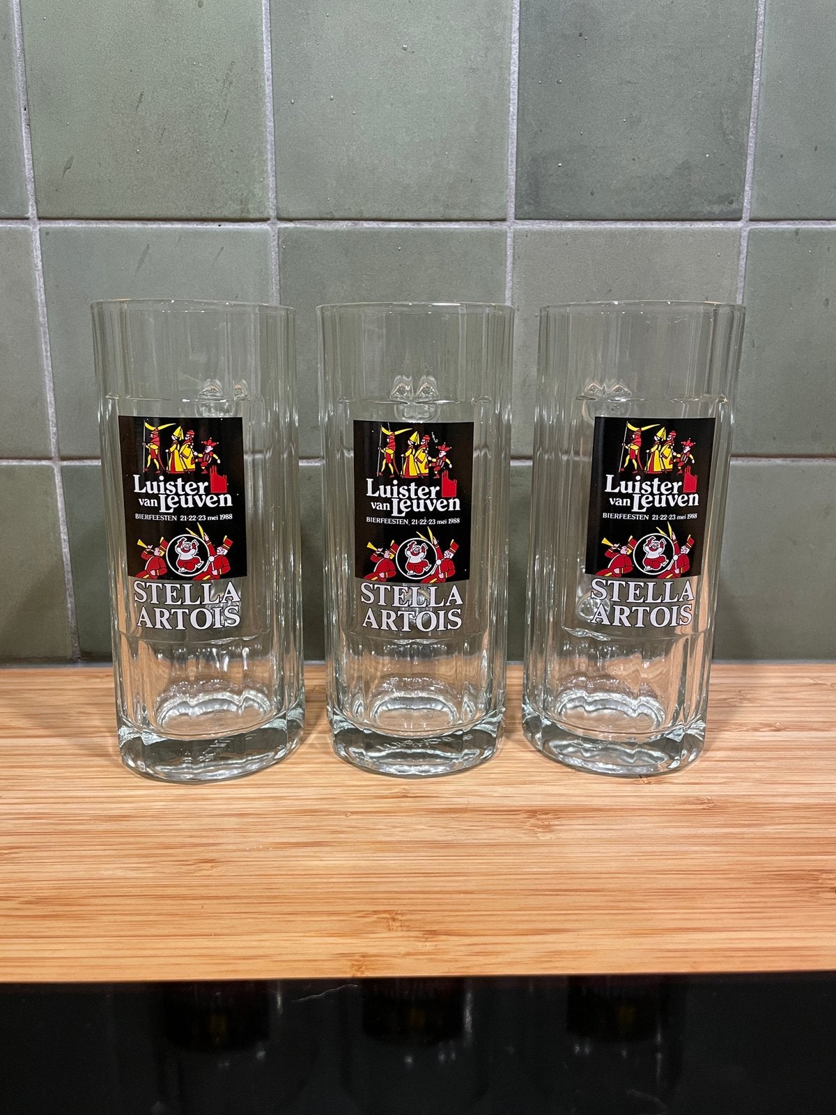 Luister van Leuven glazen - bierfeesten 1988, Collections, Enlèvement, Comme neuf