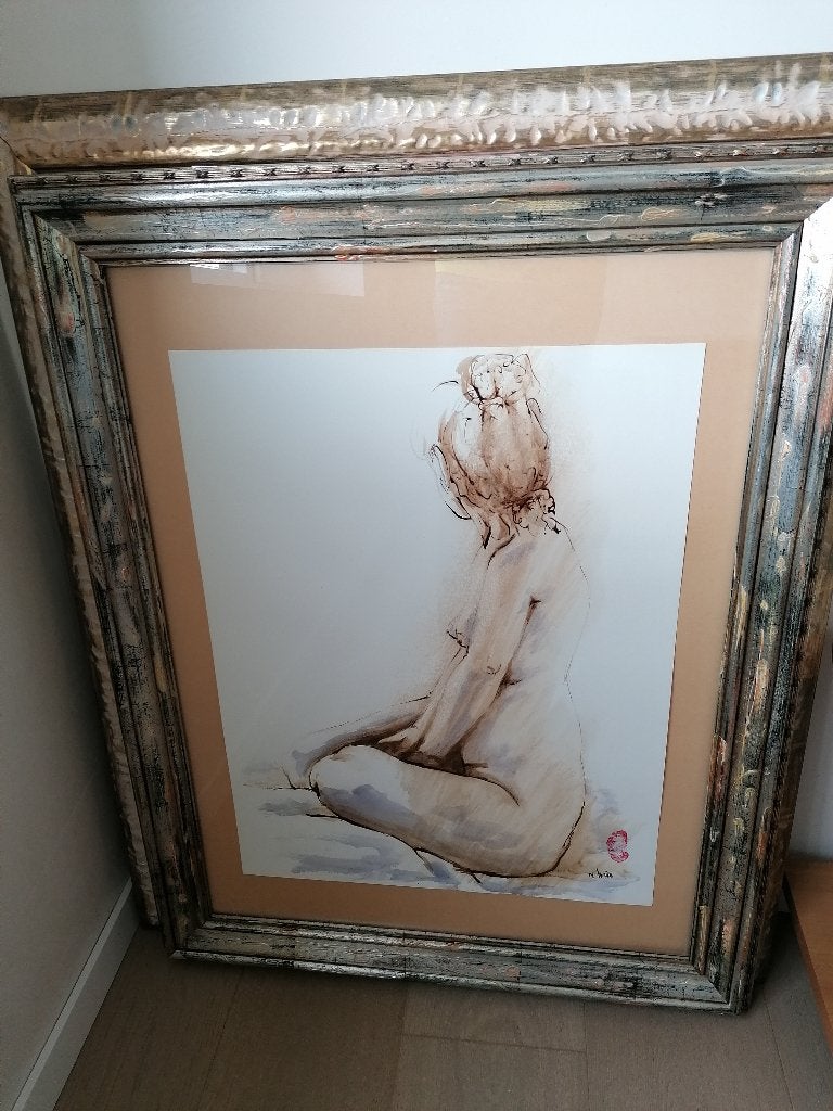 Schilderij, Ophalen, Overige stijlen, Portret of Personen, Overige technieken