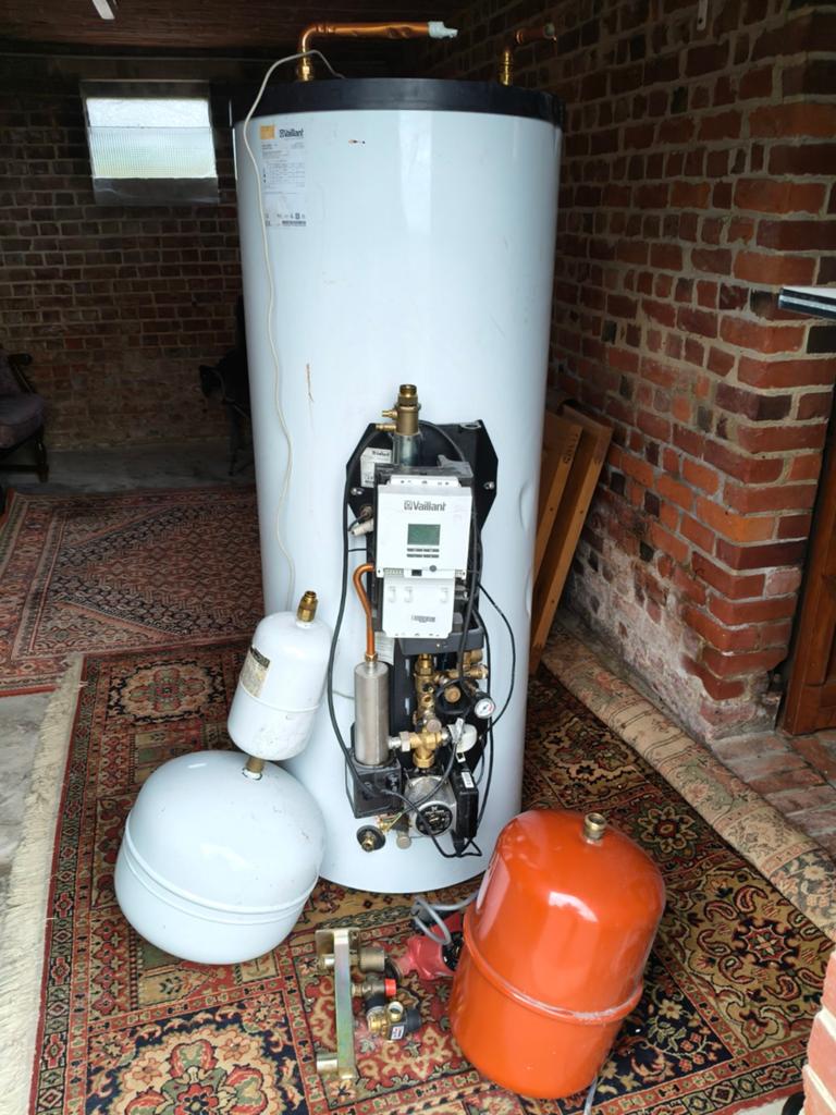 Zonneboiler vaillant, Ophalen