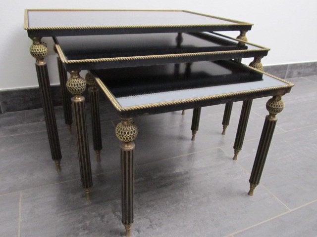 Nesting tables - Maison Bagués (1940) - Bijzonder zeldzaam !, Ophalen, Gebruikt, Antiek