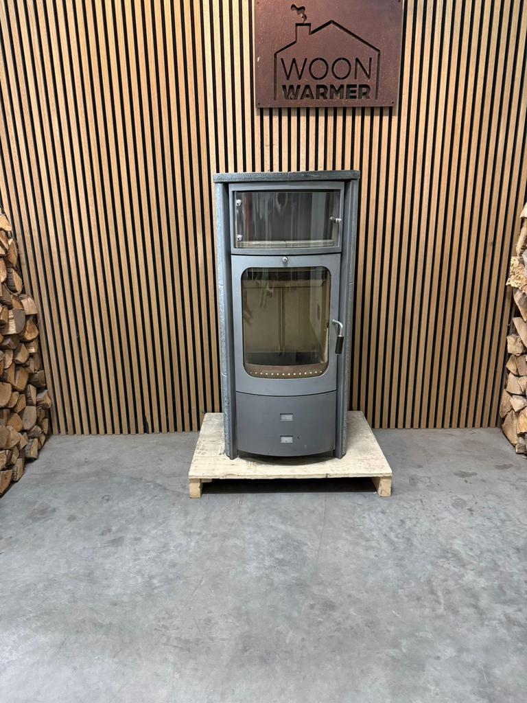 26048 Speksteenkachel Hark 7kw, Ophalen, Zo goed als nieuw, Hout, Houtkachel