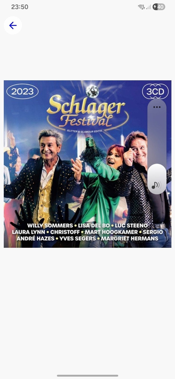 Cd schlagerfestival 2023, Cd's en Dvd's, Ophalen