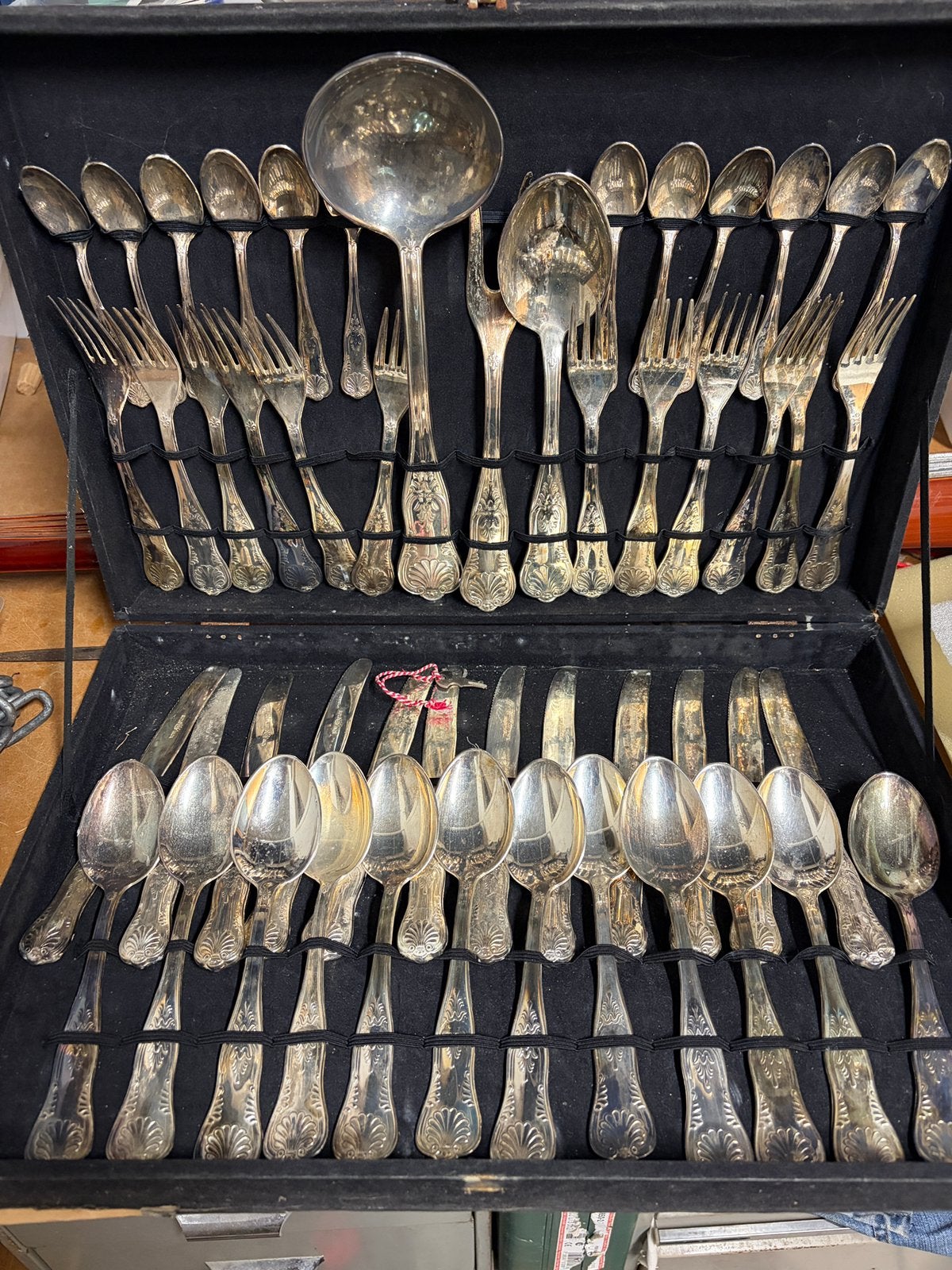 "Vintage Italiaanse bestekset AMZ (verzilverd/inox) - 12-p, Ophalen