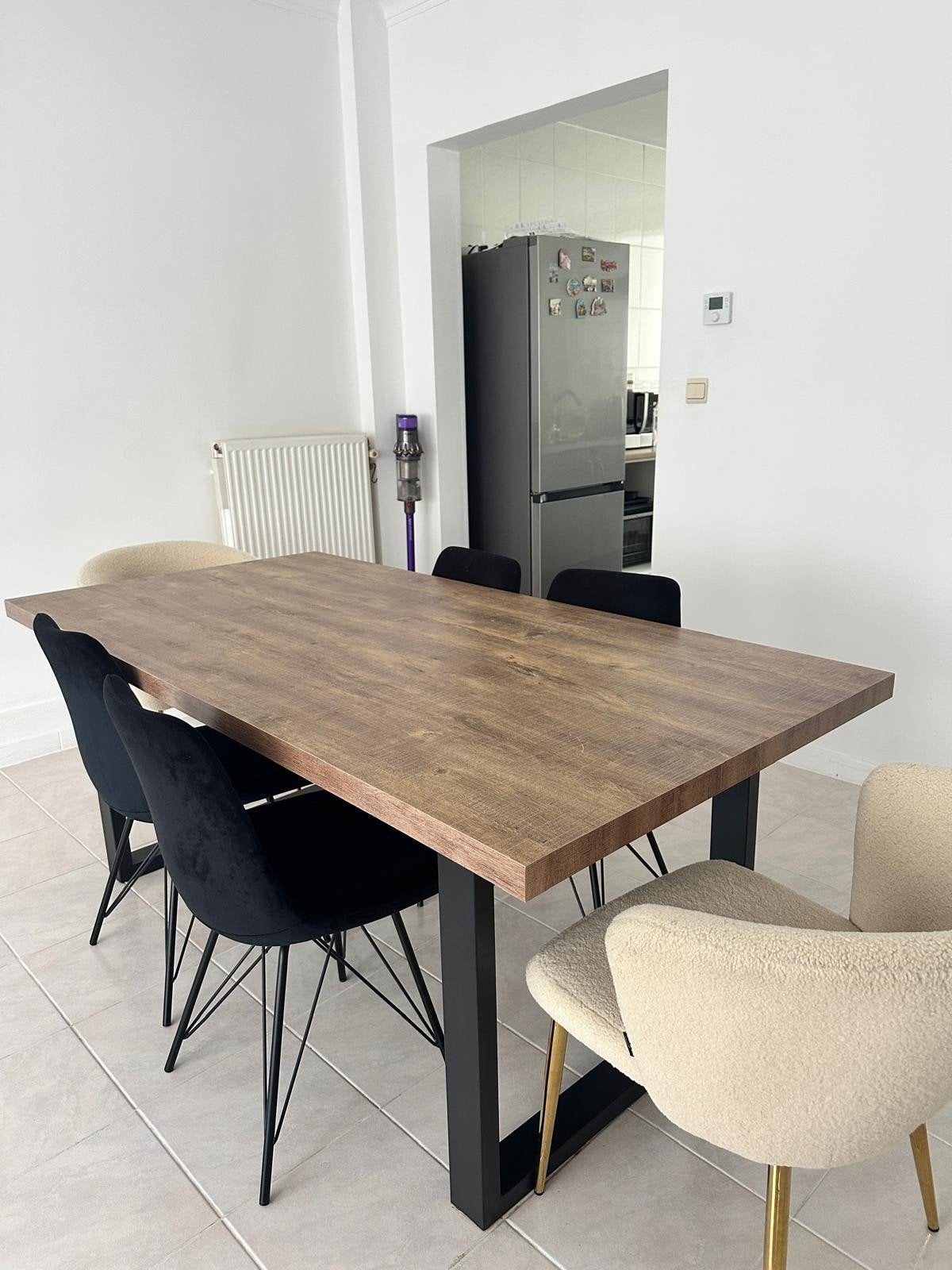 eettafel 190×95 cm, Ophalen, Nieuw, 50 tot 100 cm, Vijf personen of meer