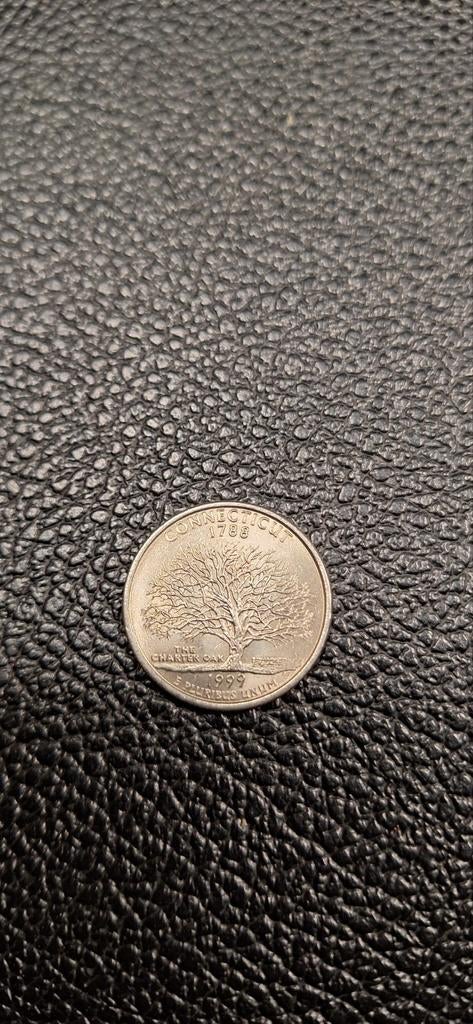 2#    Amerika Quarter dollar 1999 P connecticut, Enlèvement ou Envoi