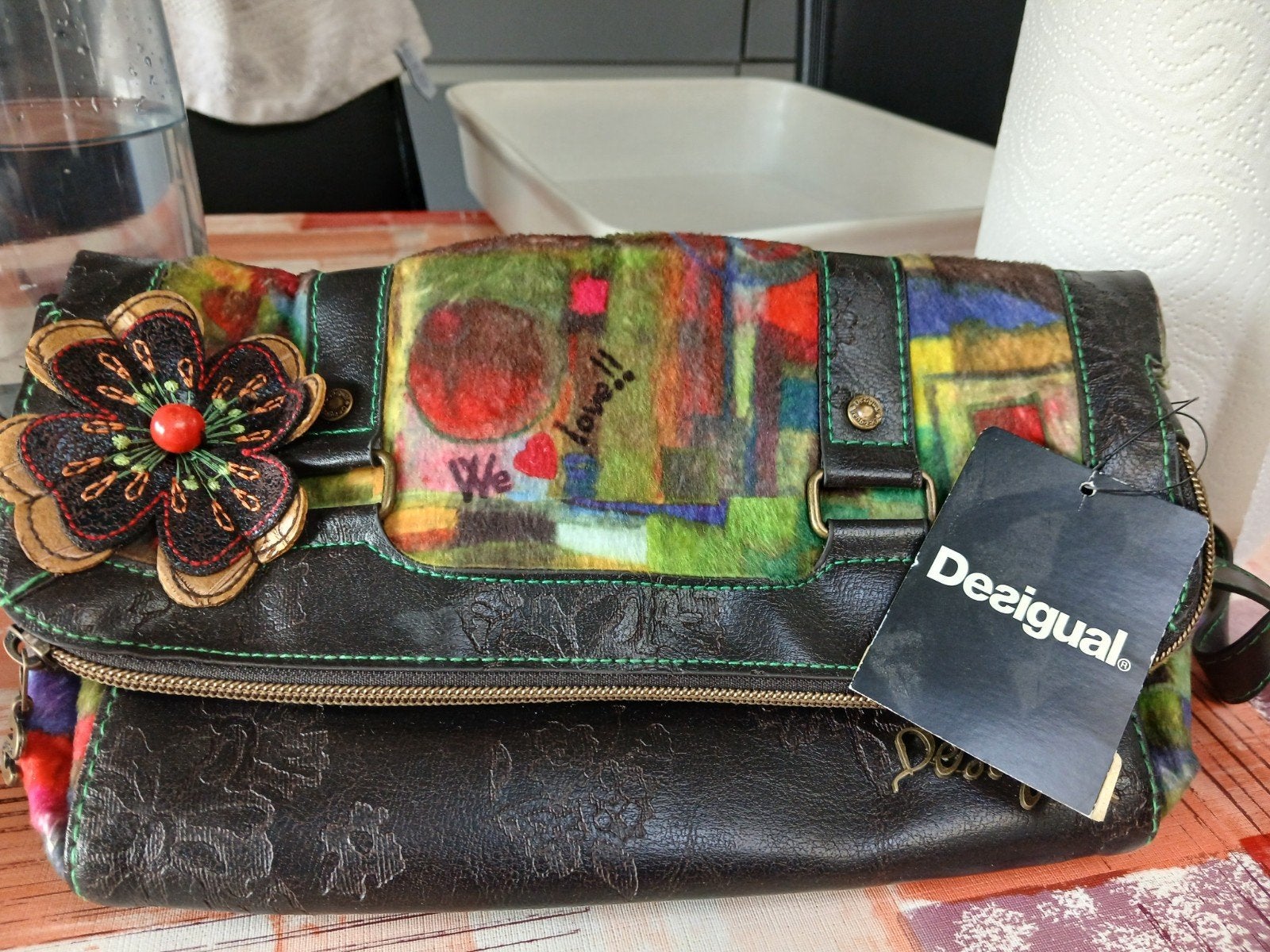 sac desigual, Bijoux, Sacs & Beauté, Enlèvement, Neuf, Brun, Sac à bandoulière