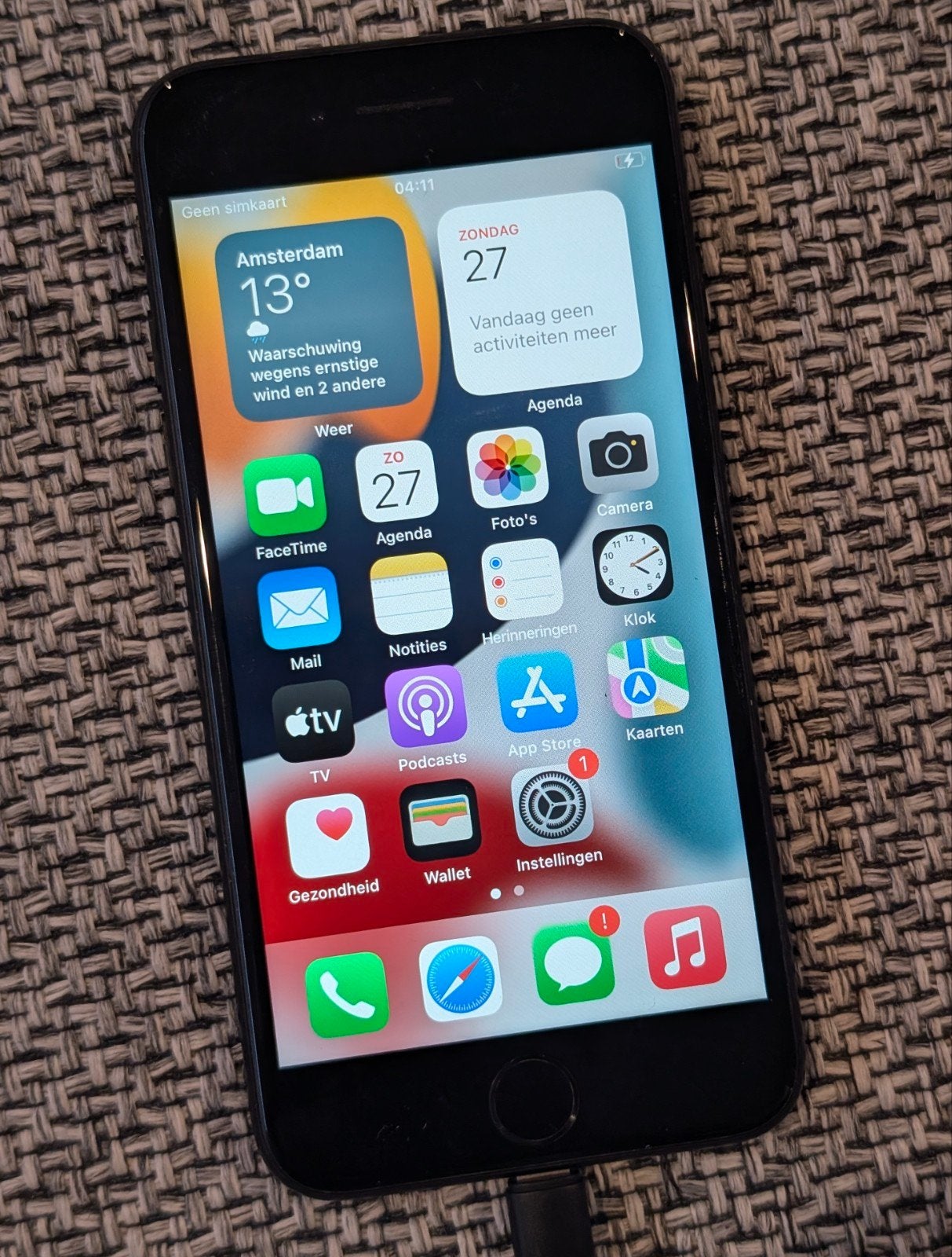 Apple iPhone 7 32GB zwart, Telecommunicatie, Mobiele telefoons | Apple iPhone, Ophalen of Verzenden, Zwart, IPhone 7
