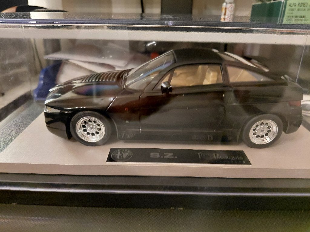 BBR / Top Marques Alfa Romeo SZ ES30 Zagato Black 1:18, Ophalen of Verzenden, Gebruikt, Auto, Overige merken