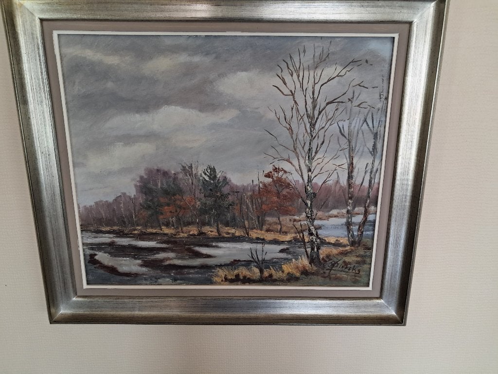 Schilderij, Antiquités & Art, Art | Peinture | Classique, Enlèvement, Signé, Paysage