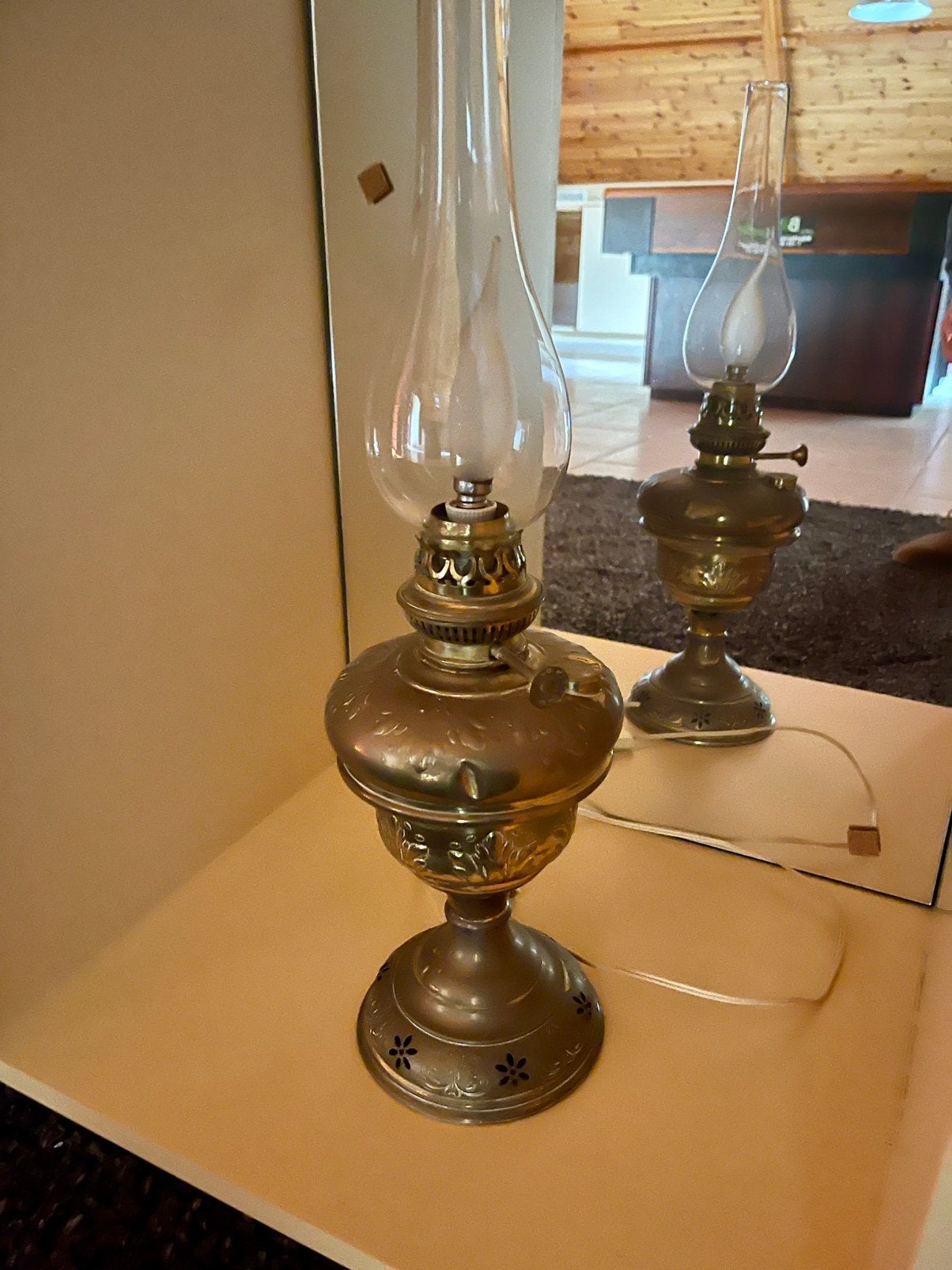 Klassieke petroleum/olielamp, Antiek en Kunst, Antiek | Verlichting, Ophalen