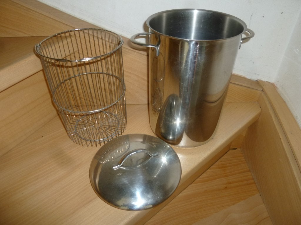 Casserole à asperges, en acier inoxydable., Maison & Meubles, Cuisine | Casseroles & Poêles, Comme neuf, Casserole, Bidon ou Boîte