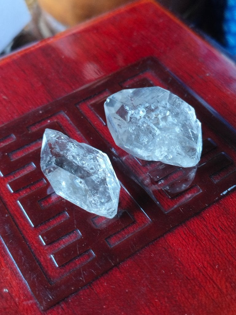 2 diamants Herkimer, Collections, Enlèvement ou Envoi, Minéral