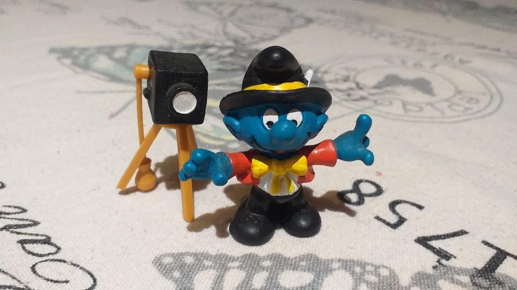 Schtroumpf photographe 40217 smurf, Ophalen of Verzenden, Zo goed als nieuw, Verschillende Smurfen, Poppetje, Figuurtje of Knuffel