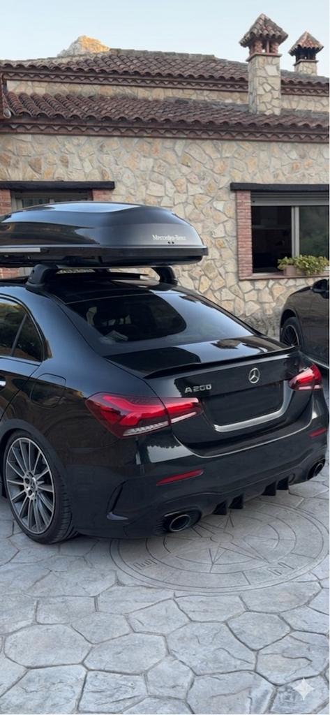 Box coffre de toit Mercedes dakkoffer 450L, Autos : Divers, Coffres de toit, Utilisé, Enlèvement
