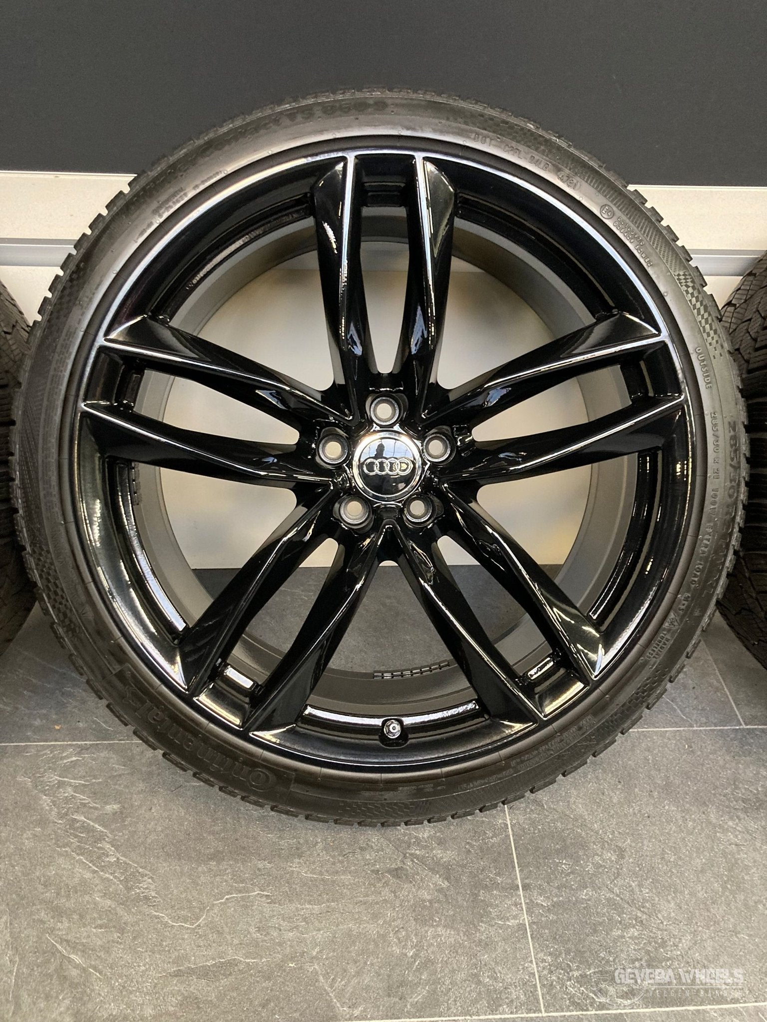 21” originele Audi RS6 C7 velgen + winterbanden 5x112 TPMS, Autos : Pièces & Accessoires, Pneus & Jantes, Pneus et Jantes, Pneus hiver