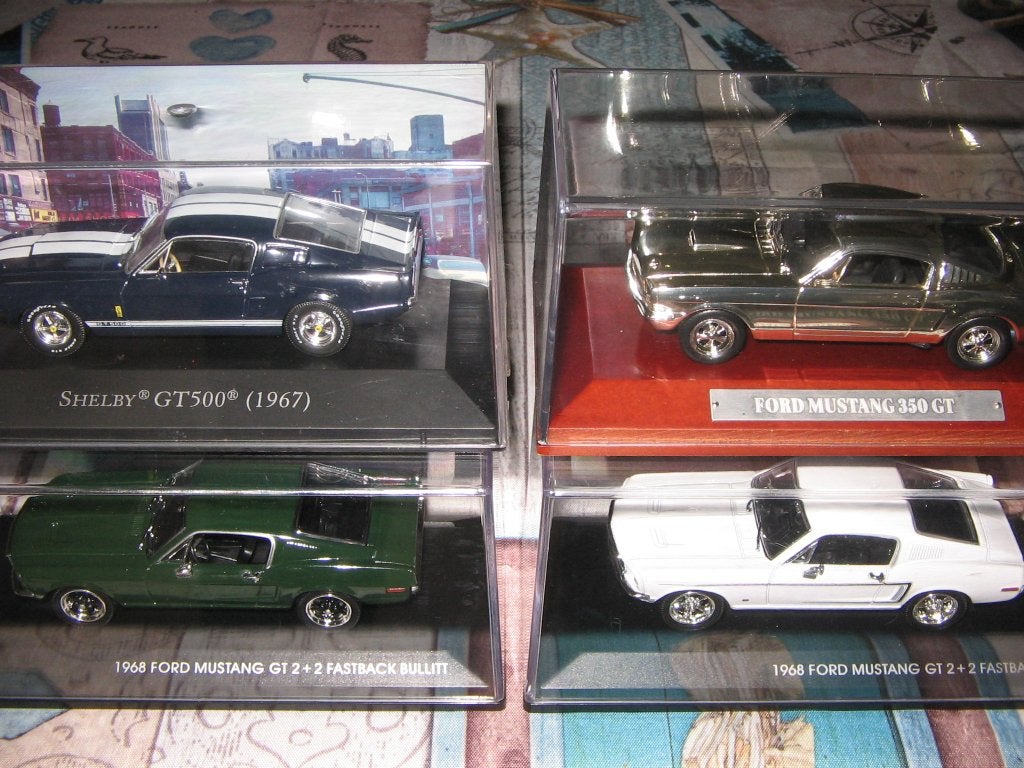 lot van 4 mustang modellen op 1/43, Ophalen of Verzenden, Nieuw, Auto, Overige merken
