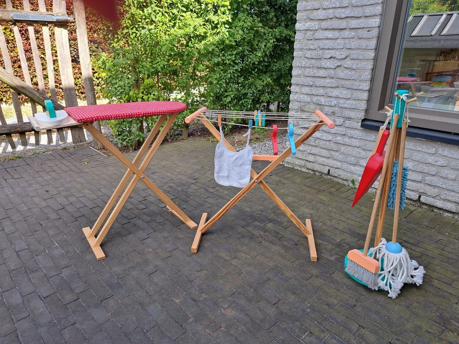 Setje speelhuishoudspullen met toebehoren, Ophalen